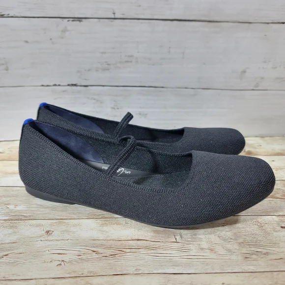 Rothy's The Max Square Toe Mary Jane In black US W 10 - Picture 4 of 11